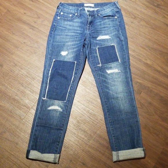 Madewell The Slim Boyjean: Patched-Up Edition - Picture 2 of 7